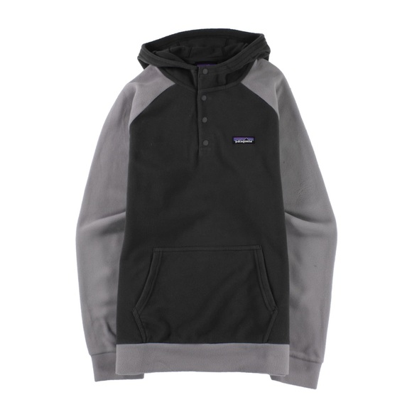 Patagonia Other - Patagonia Micro D fleece hoodie XXS two tone fog gray